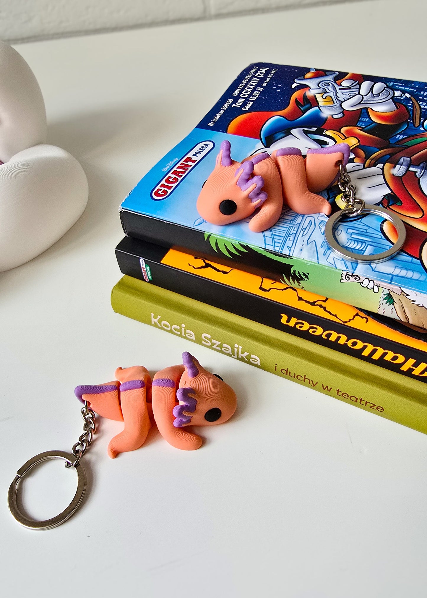 Brelok Aksolotl Różowy