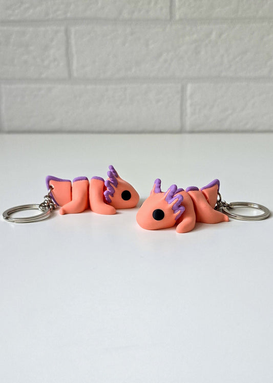 Brelok Aksolotl Różowy