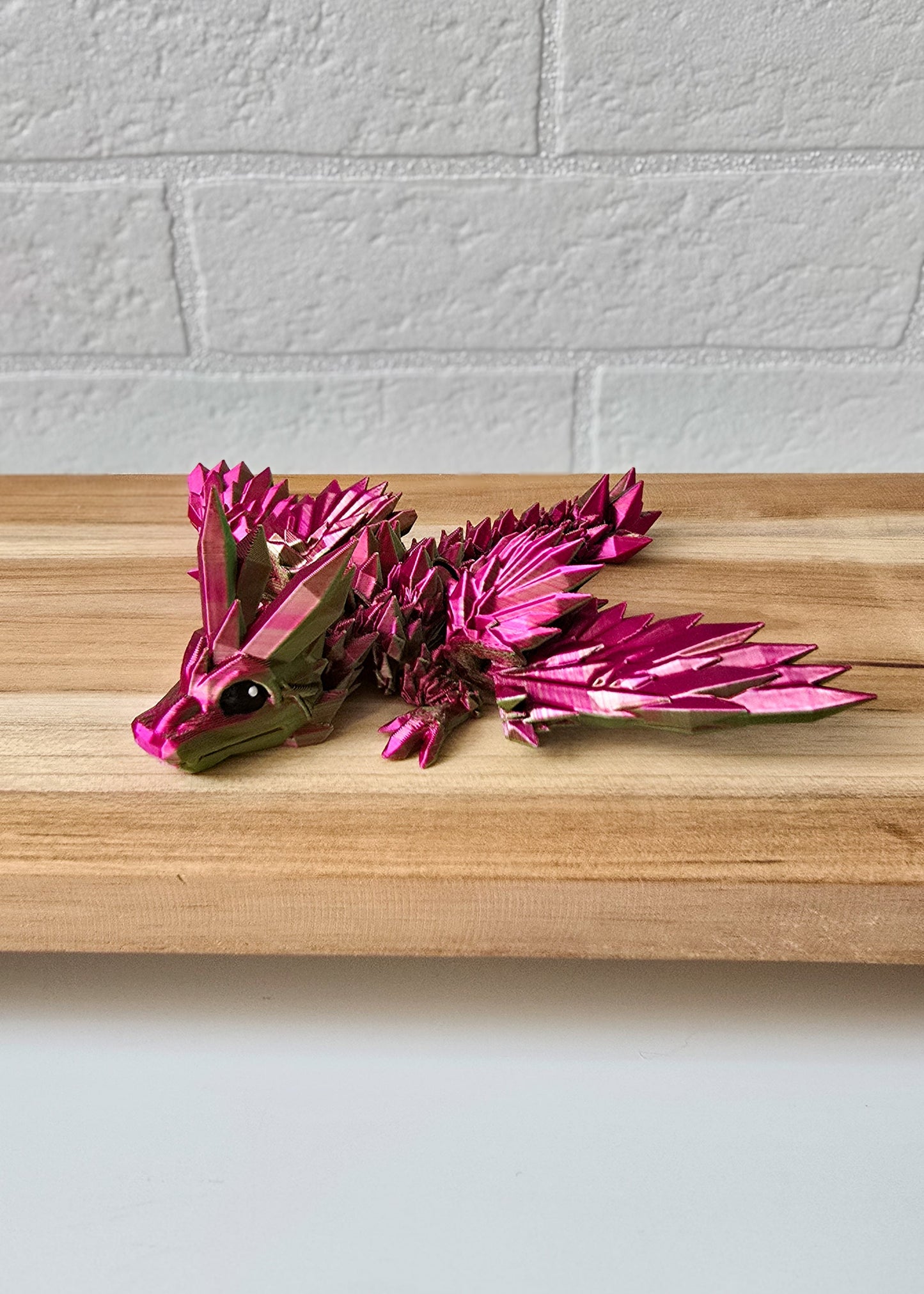 Smok Kryształowy ze skrzydłami Kwiatowy