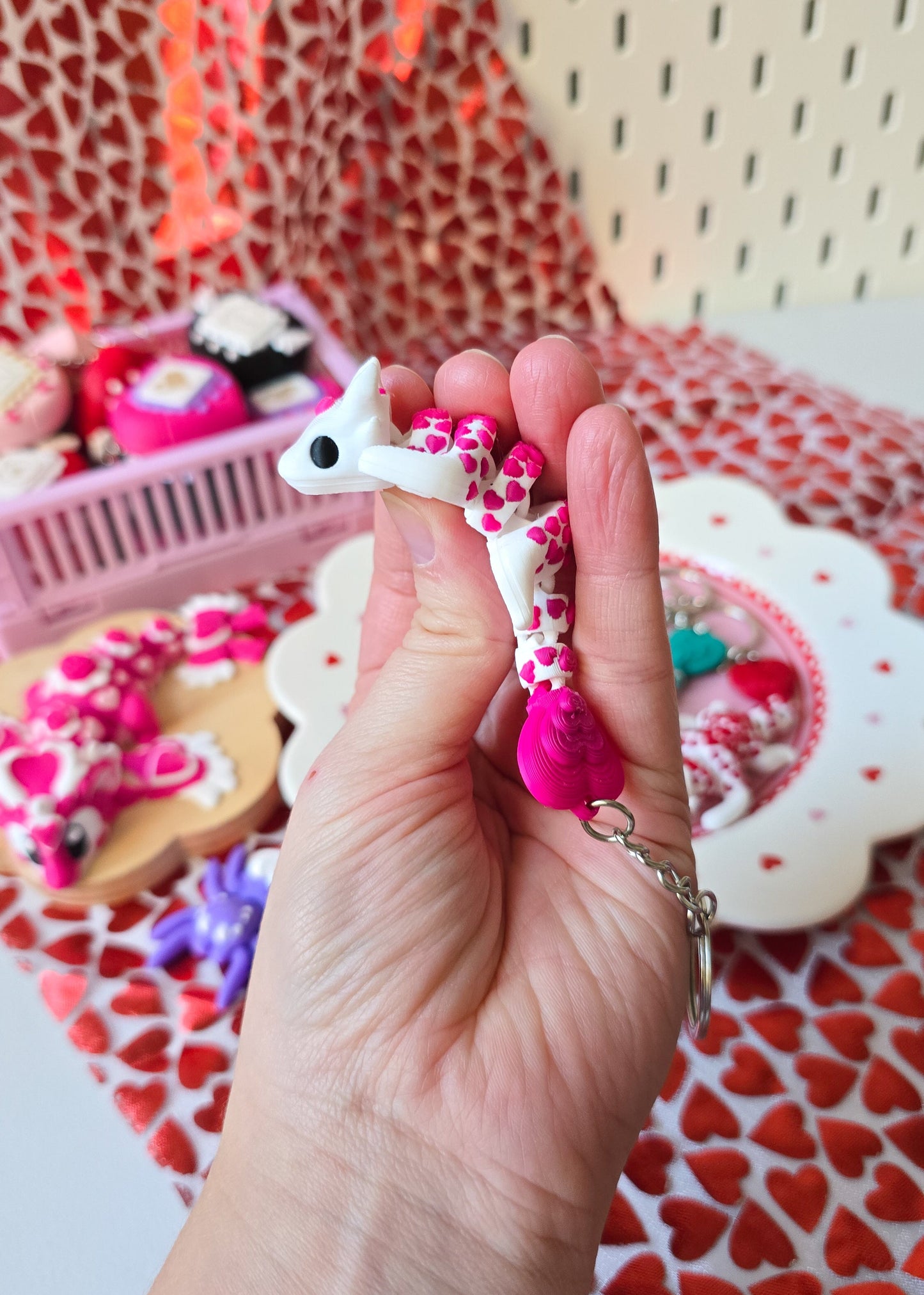 Brelok Miłosny Smok Różowy