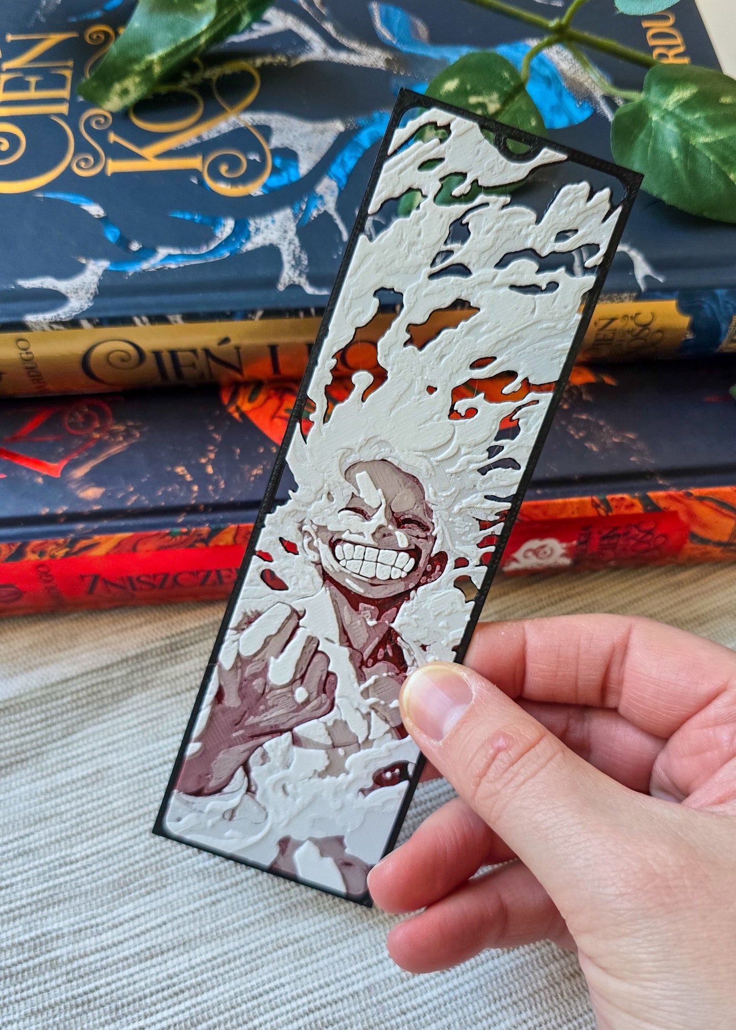 Zakładka do książek inspirowana Luffym (One Piece)