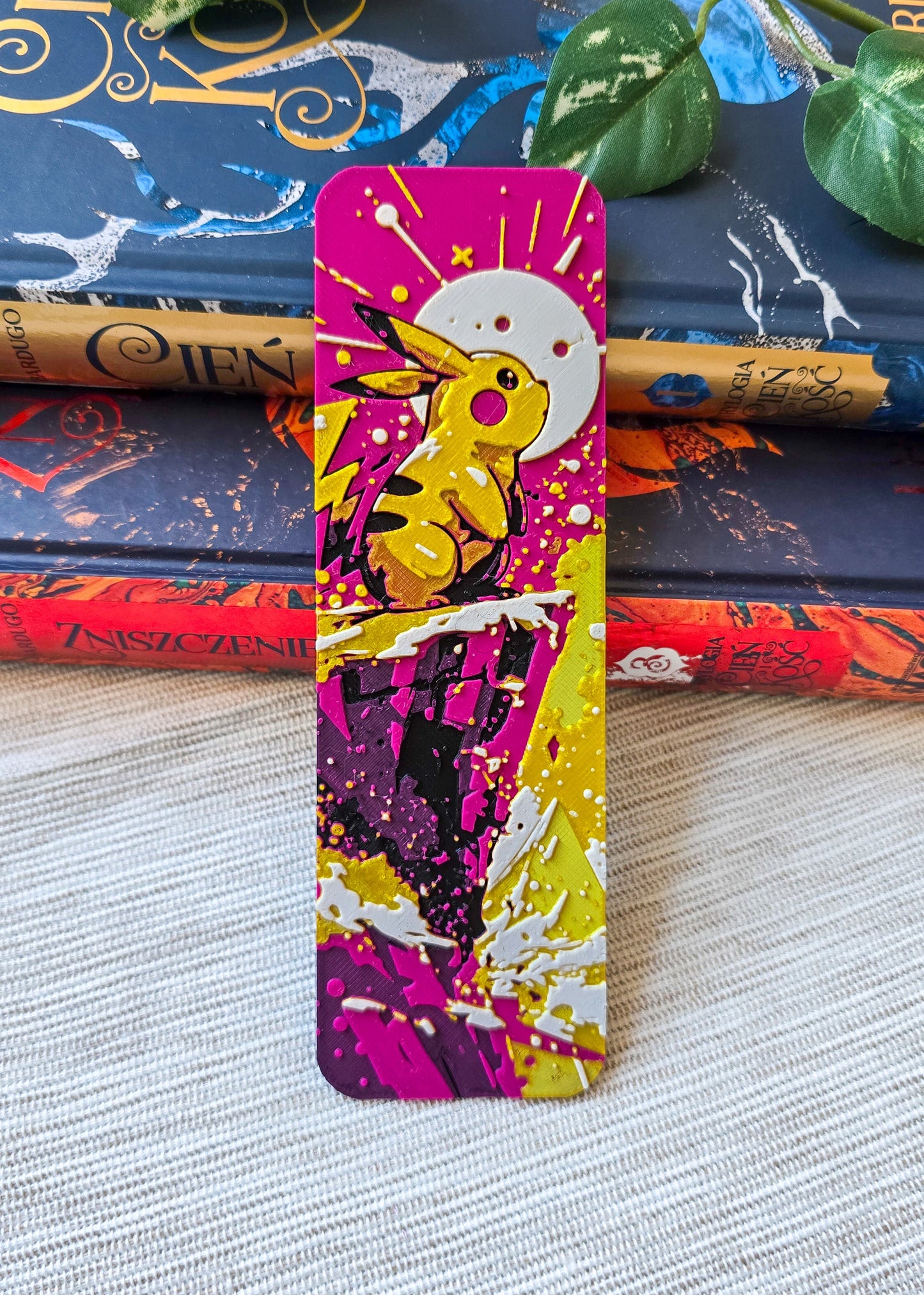 Zakładka do książek inspirowana Pikachu