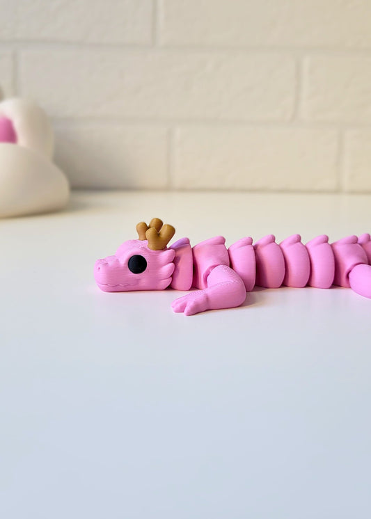 Smok Mushu Różowy Mini