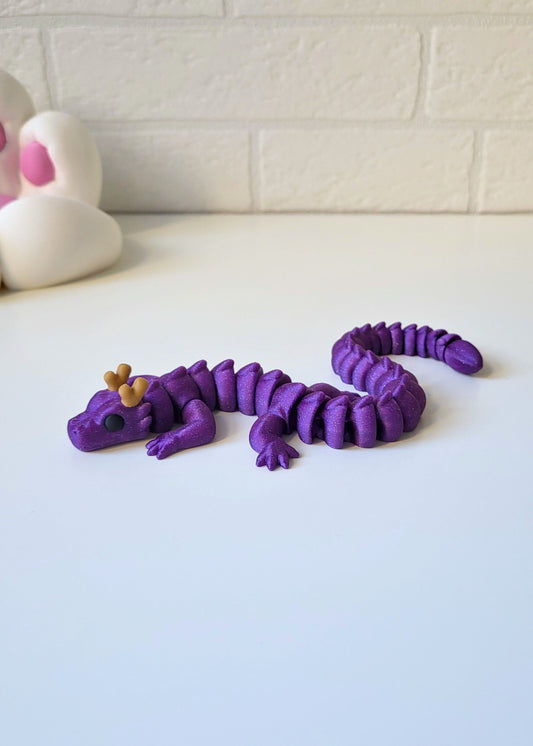 Smok Mushu Fioletowy Mini