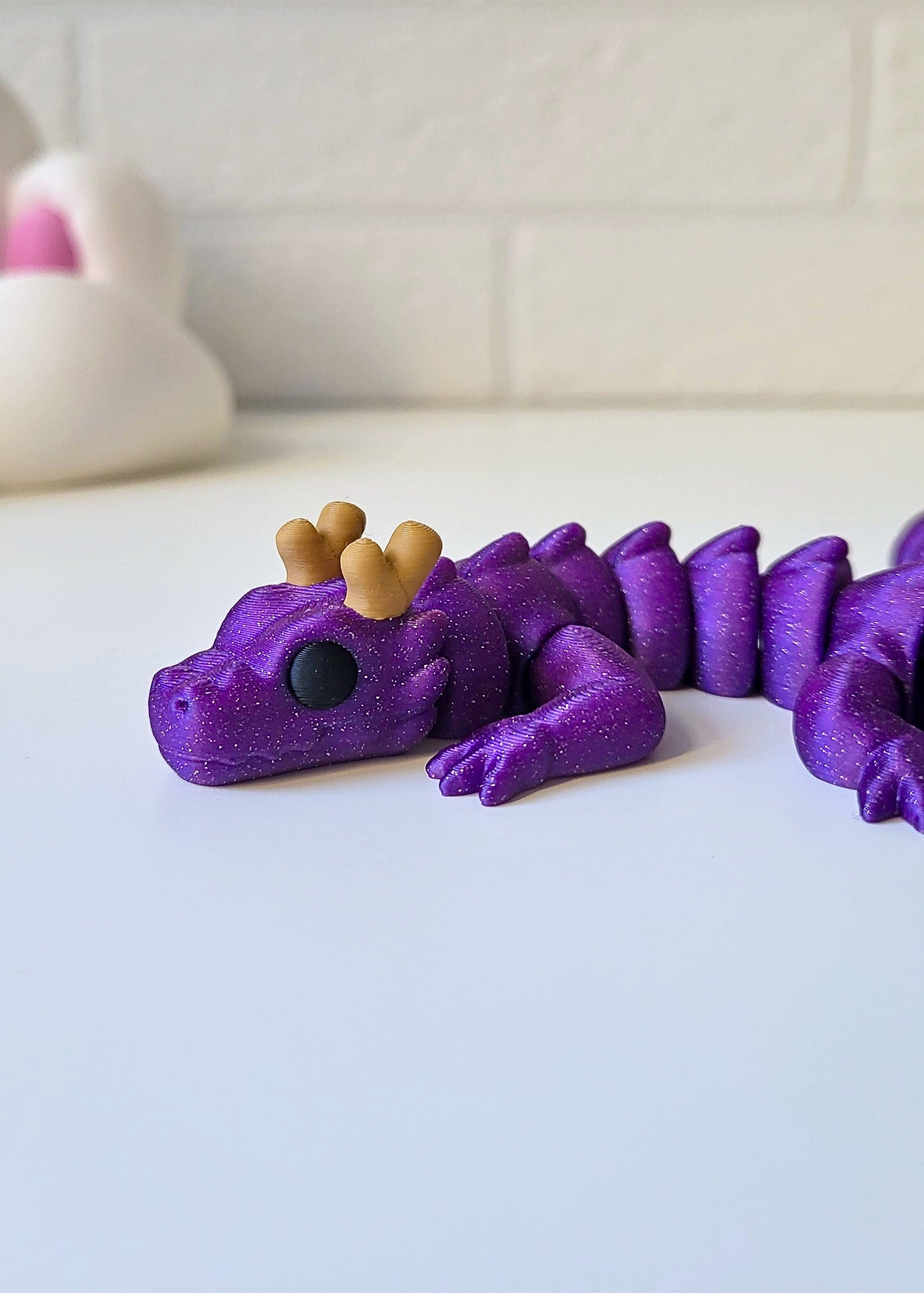 Smok Mushu Fioletowy Mini