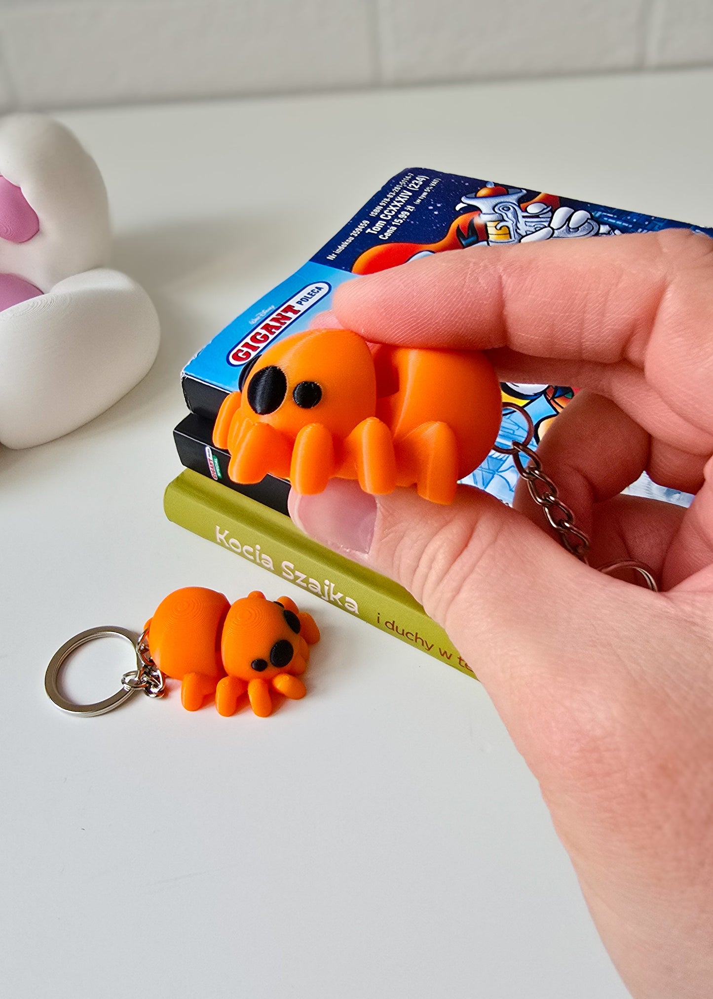 Brelok Pajączek Pomarańczowy