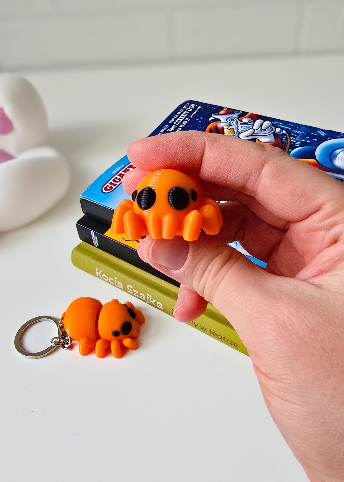 Brelok Pajączek Pomarańczowy