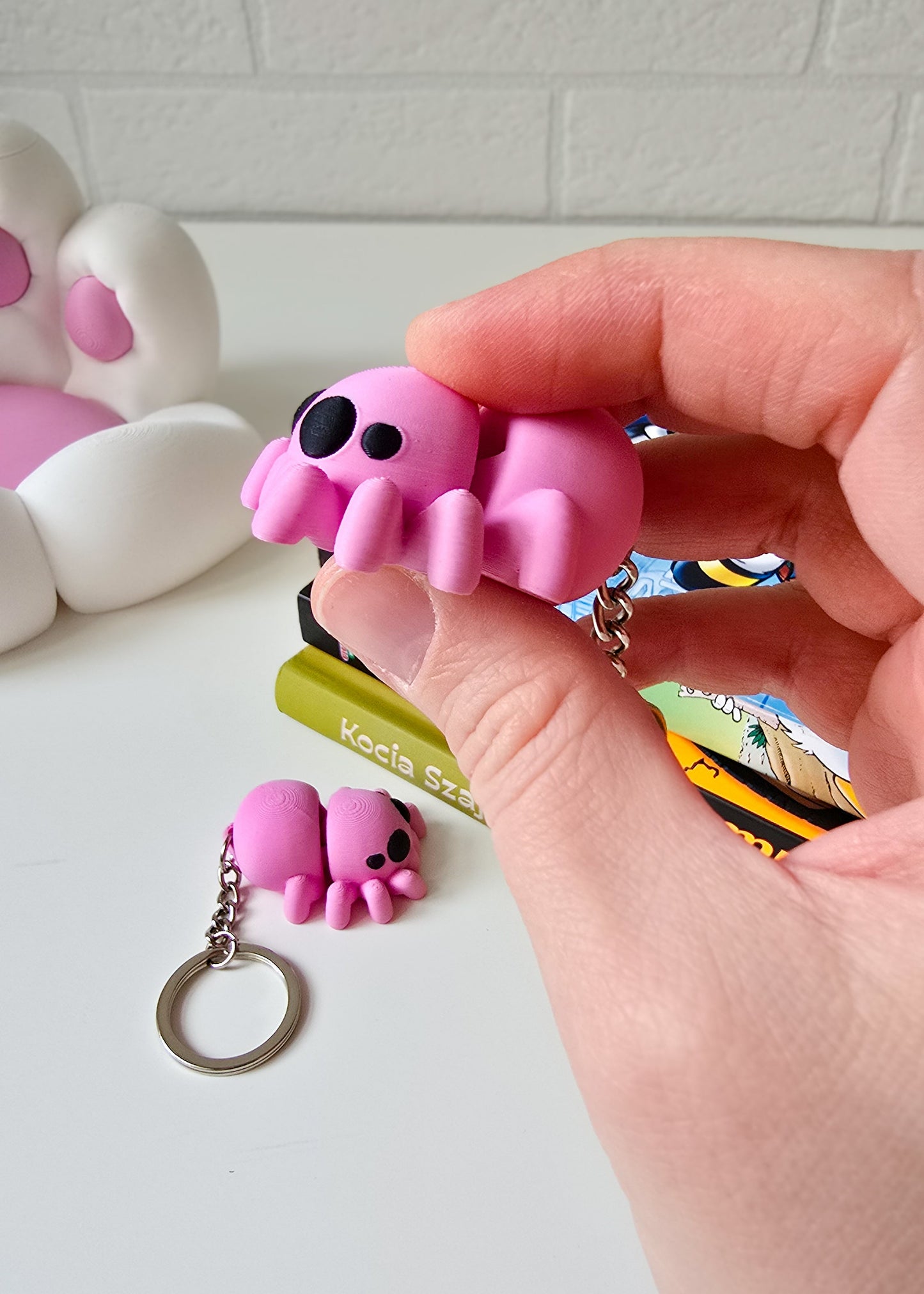 Brelok Pajączek Różowy