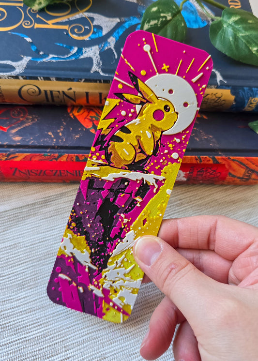 Zakładka do książek inspirowana Pikachu