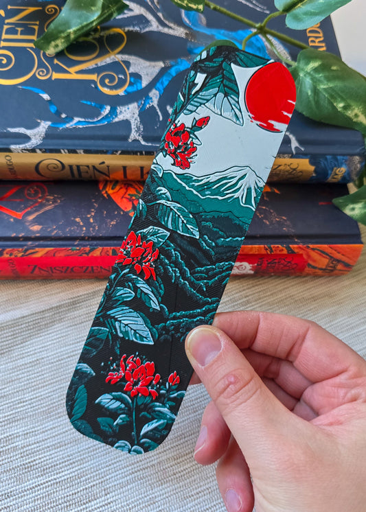 Zakładka do książek Zielony Japoński Krajobraz