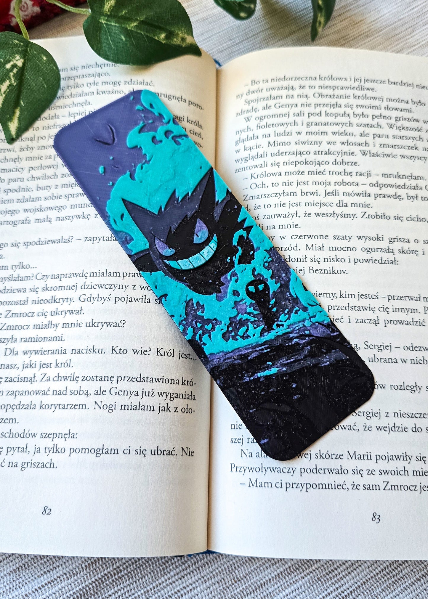 Zakładka do książek inspirowana Pokemon Gengar