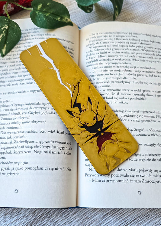 Zakładka do książek inspirowana Pokemon Pikachu