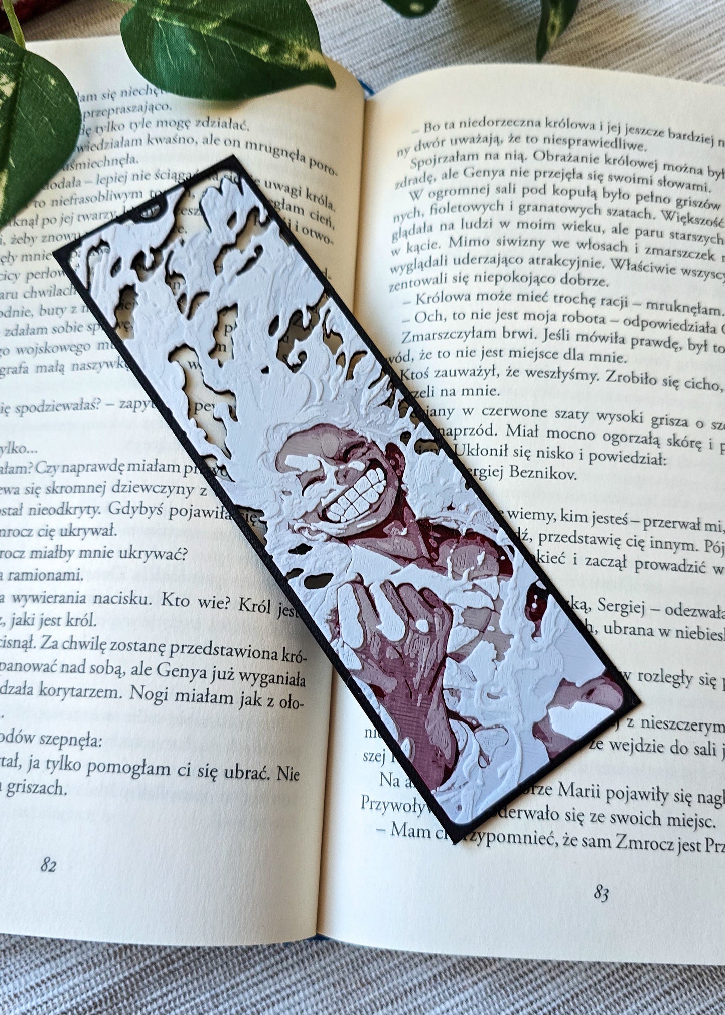 Zakładka do książek inspirowana Luffym (One Piece)