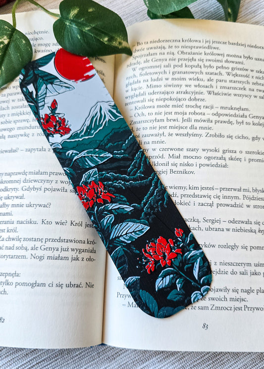 Zakładka do książek Zielony Japoński Krajobraz