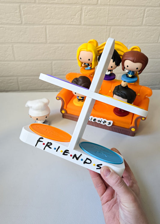Biały stojak na kubki inspirowany serialem "Przyjaciele"