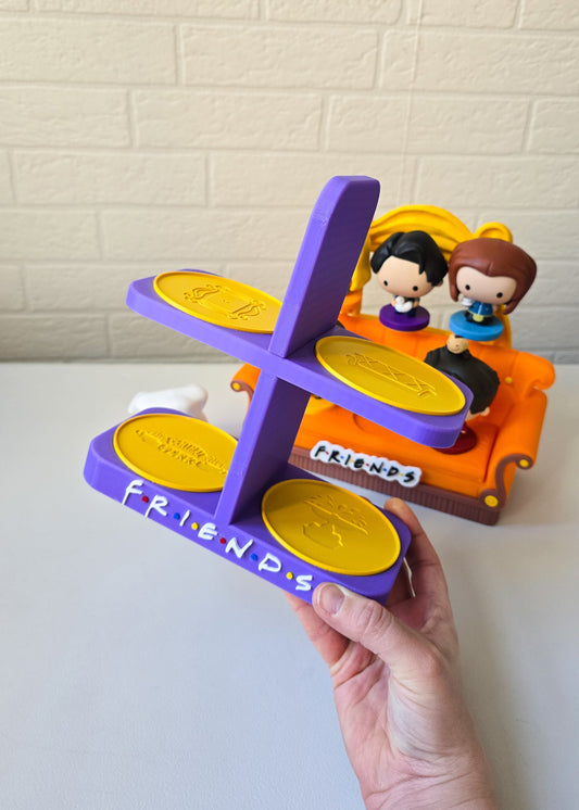 Fioletowy stojak na kubki inspirowany serialem "Przyjaciele"