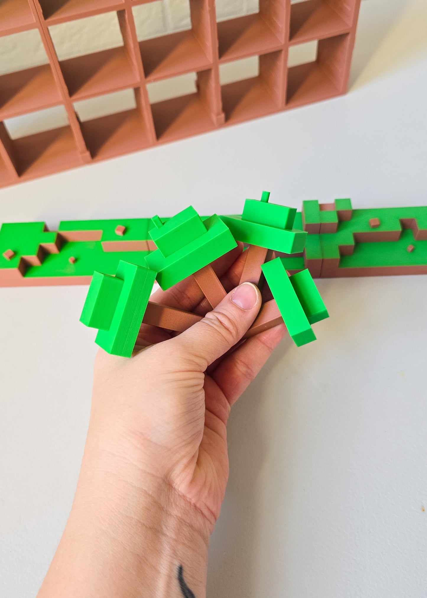 Stand na figurki inspirowany kolekcją Minecraft