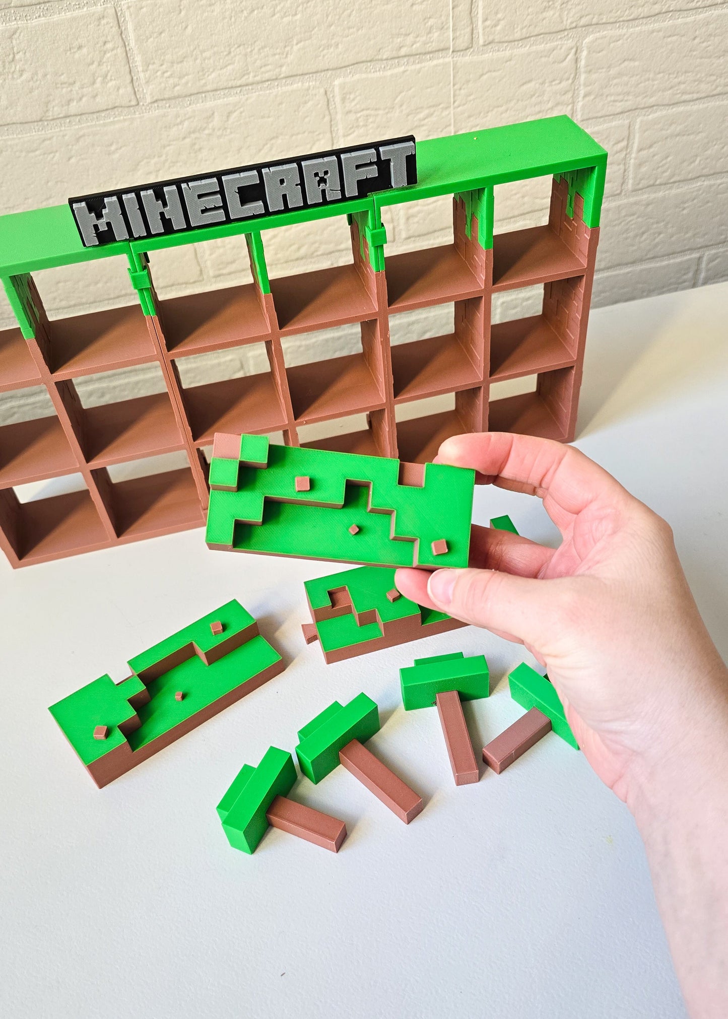 Stand na figurki inspirowany kolekcją Minecraft