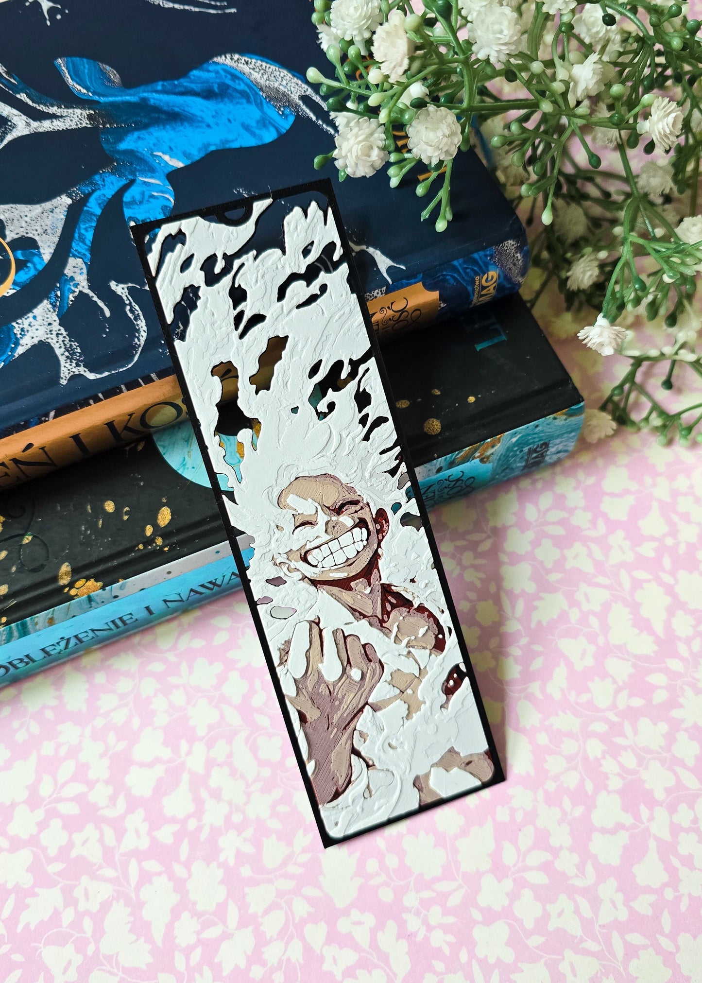 Zakładka do książek inspirowana Luffym (One Piece)