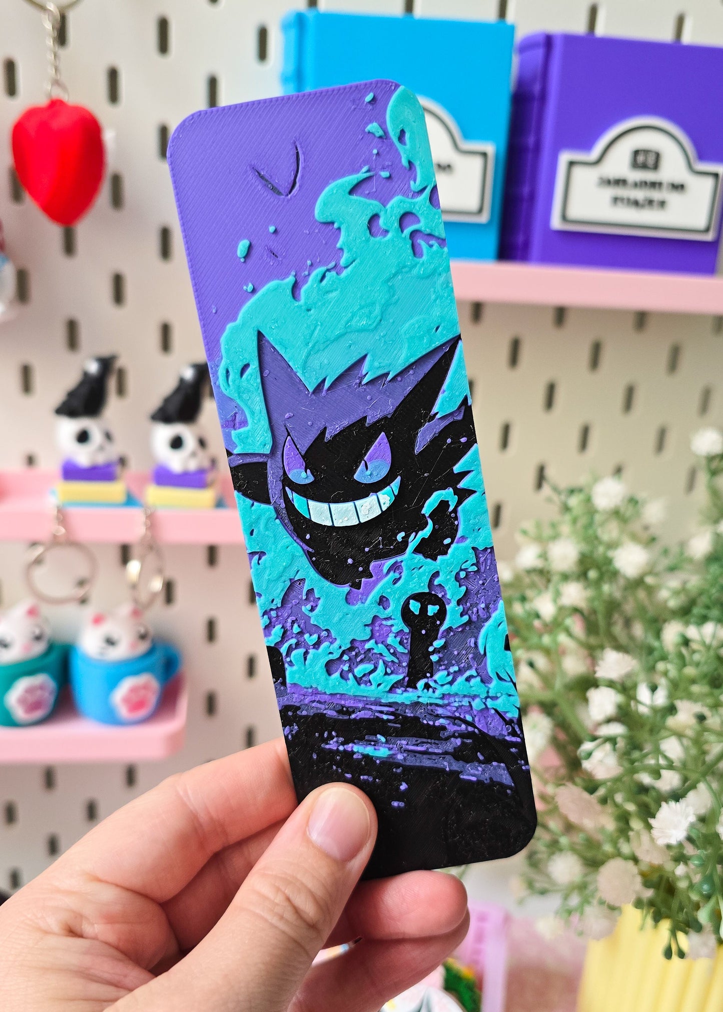 Zakładka do książek inspirowana Pokemon Gengar