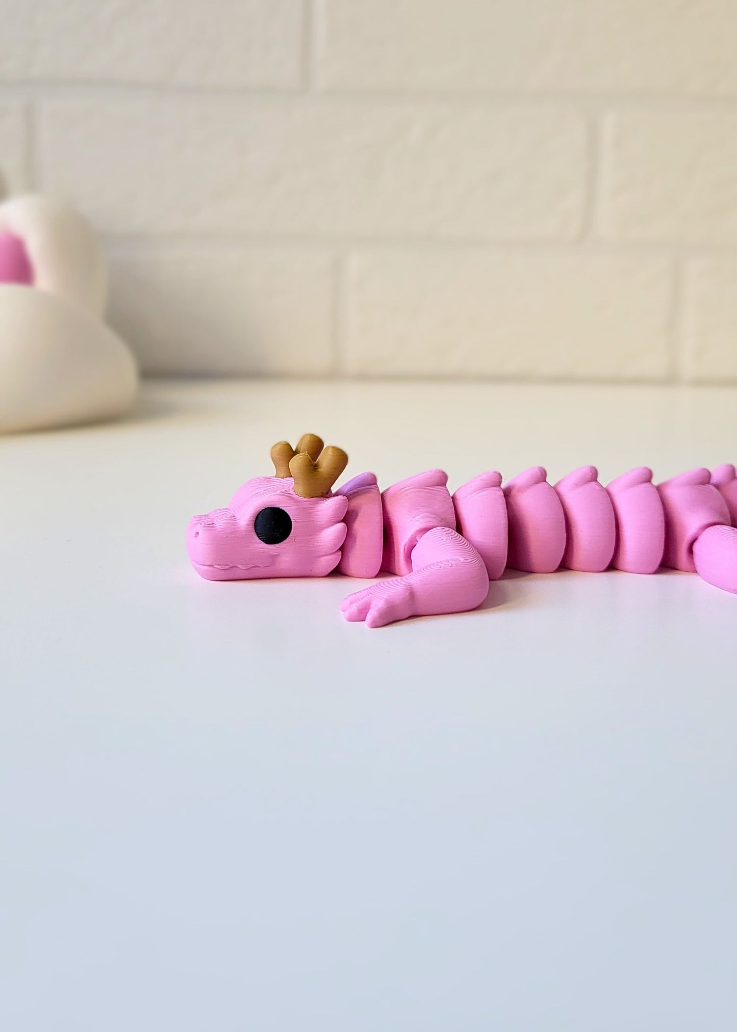 Smok Mushu Różowy Mini