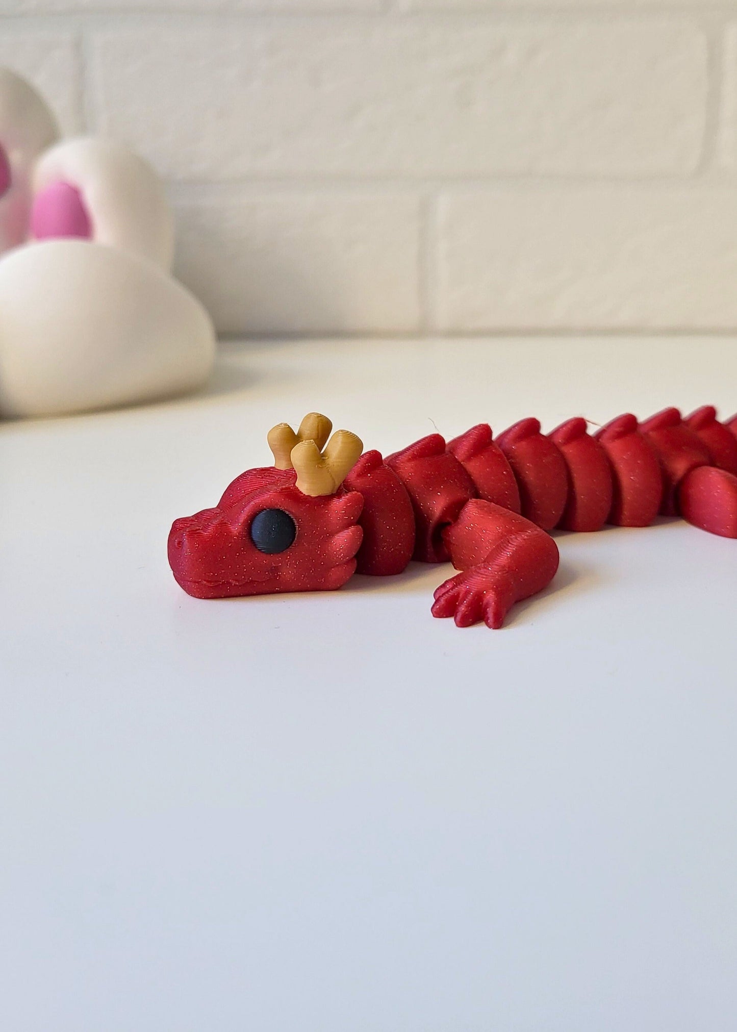 Smok Mushu Czerwony Mini