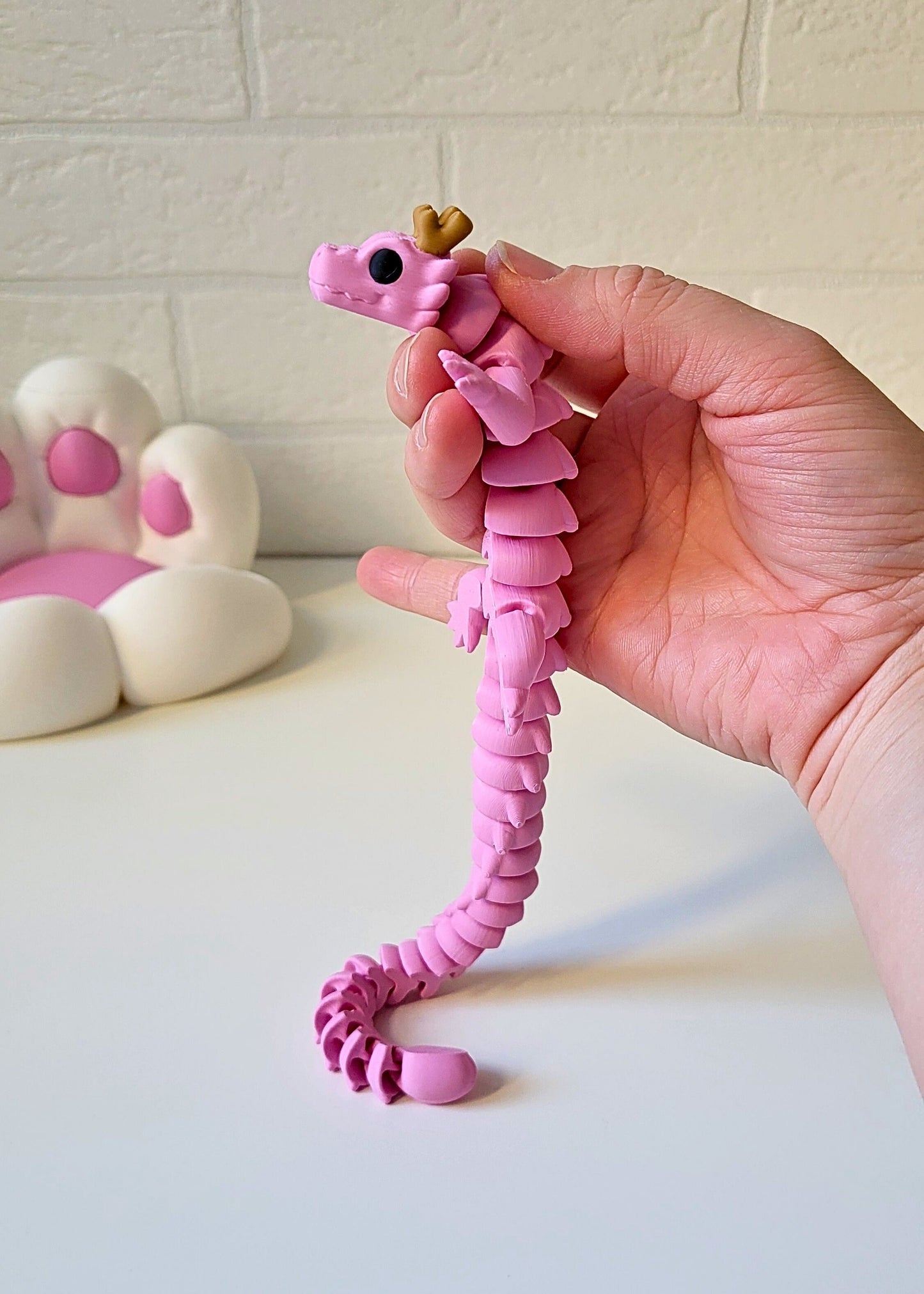 Smok Mushu Różowy Mini